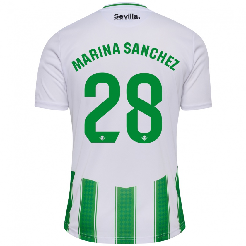 Kandiny Lapset Marina Sánchez #28 Valkoinen Kotipaita 2023/24 Lyhythihainen Paita T-Paita