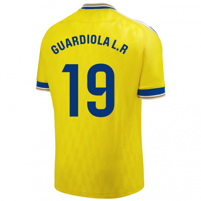Kandiny Lapset Sergi Guardiola #19 Keltainen Kotipaita 2023/24 Lyhythihainen Paita T-Paita