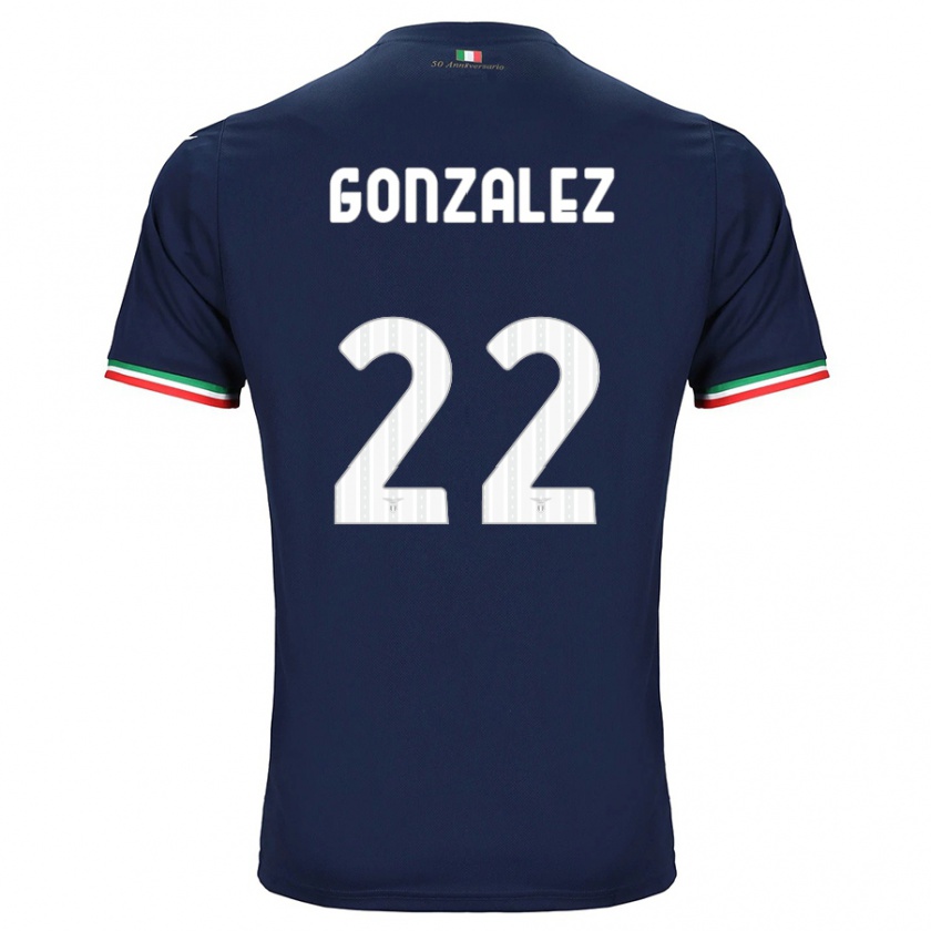 Kandiny Lapset Diego González #22 Laivasto Vieraspaita 2023/24 Lyhythihainen Paita T-Paita