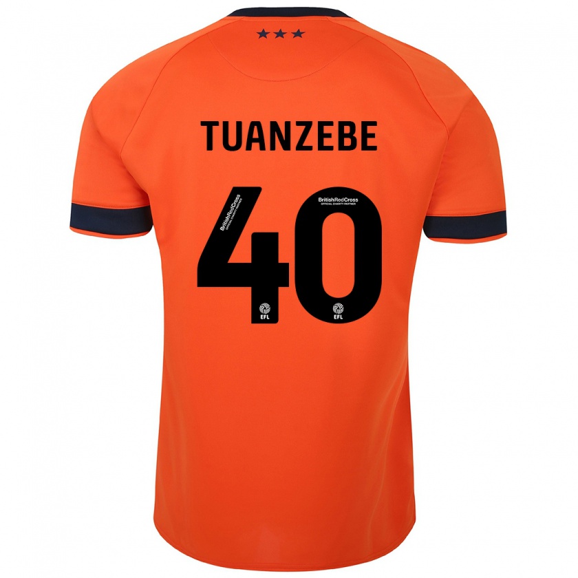 Kandiny Lapset Axel Tuanzebe #40 Oranssi Vieraspaita 2023/24 Lyhythihainen Paita T-Paita