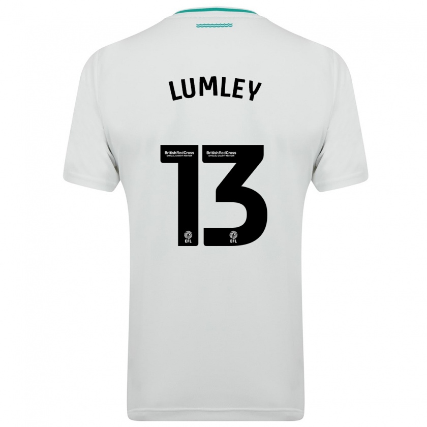 Kandiny Lapset Joe Lumley #13 Valkoinen Vieraspaita 2023/24 Lyhythihainen Paita T-Paita