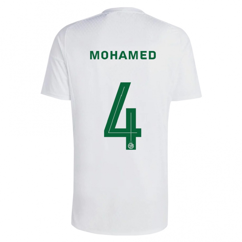Kandiny Miesten Ali Mohamed #4 Vihreä Sininen Vieraspaita 2023/24 Lyhythihainen Paita T-Paita