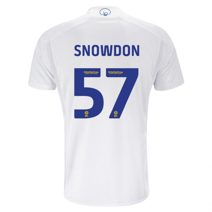 Kandiny Naisten Joe Snowdon #57 Valkoinen Kotipaita 2023/24 Lyhythihainen Paita T-Paita