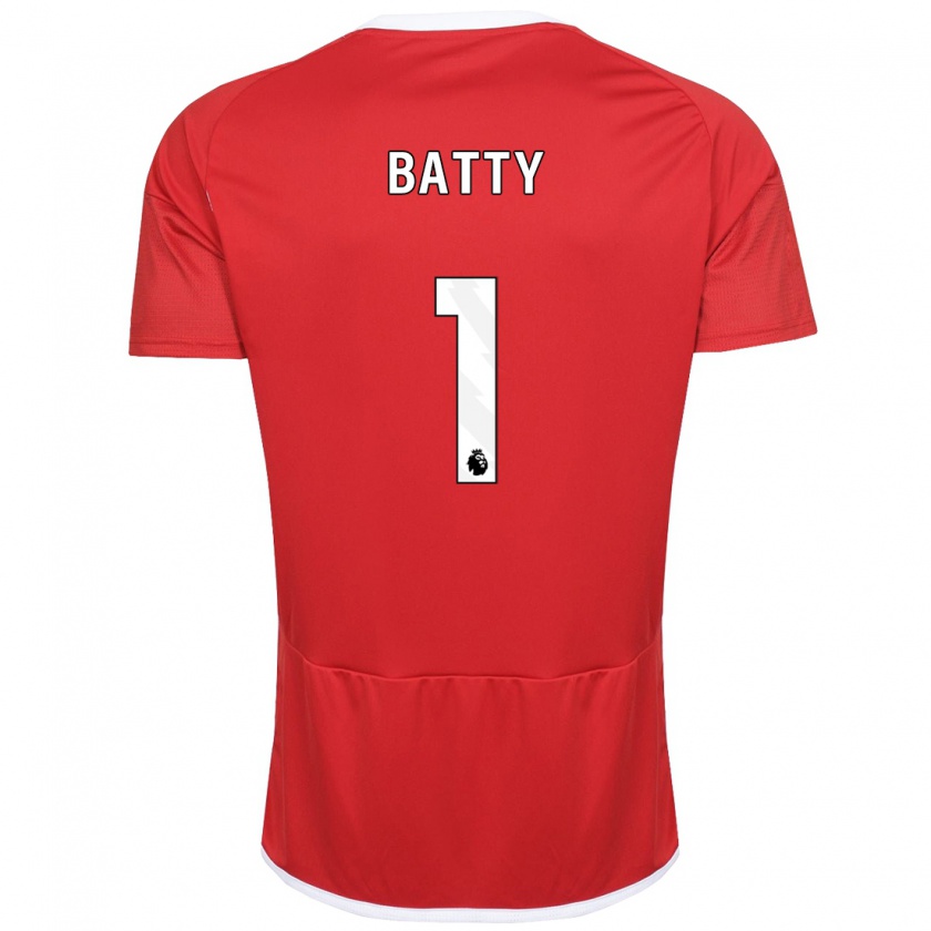 Kandiny Naisten Emily Batty #1 Punainen Kotipaita 2023/24 Lyhythihainen Paita T-Paita