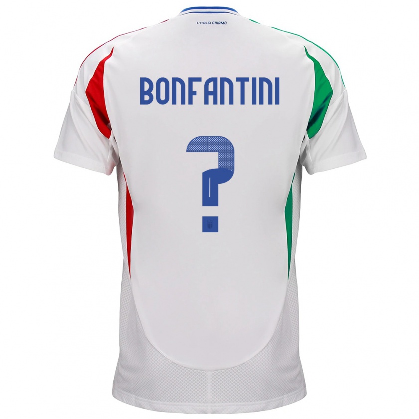 Kandiny Lapset Italia Agnese Bonfantini #0 Valkoinen Vieraspaita 24-26 Lyhythihainen Paita T-Paita