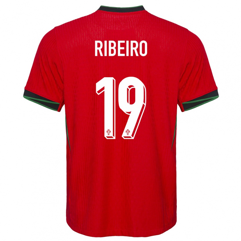 Kandiny Miesten Portugali Rodrigo Ribeiro #19 Punainen Kotipaita 24-26 Lyhythihainen Paita T-Paita