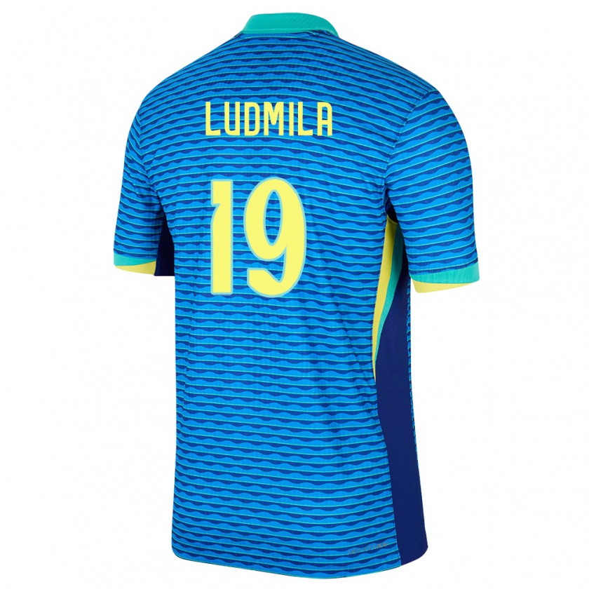 Kandiny Miesten Brasilia Ludmila #19 Sininen Vieraspaita 24-26 Lyhythihainen Paita T-Paita