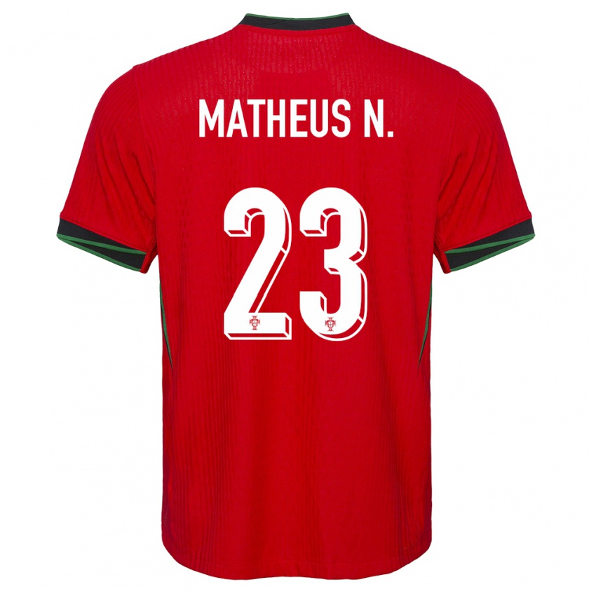 Kandiny Naisten Portugali Matheus Nunes #23 Punainen Kotipaita 24-26 Lyhythihainen Paita T-Paita