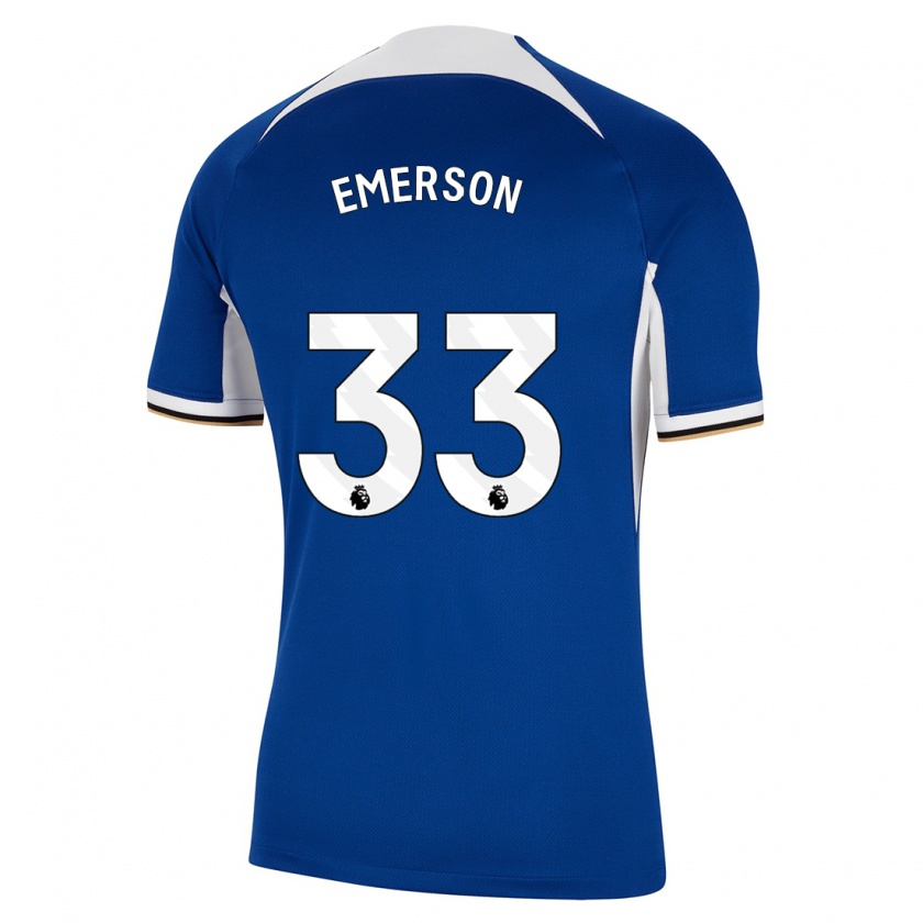 Kandiny Lapset Emerson #33 Sininen Kotipaita 2023/24 Lyhythihainen Paita T-Paita