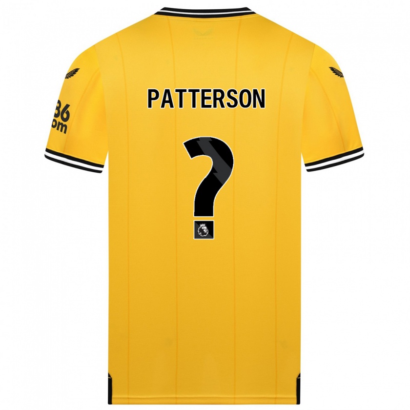 Kandiny Lapset Lennon Patterson #0 Keltainen Kotipaita 2023/24 Lyhythihainen Paita T-Paita