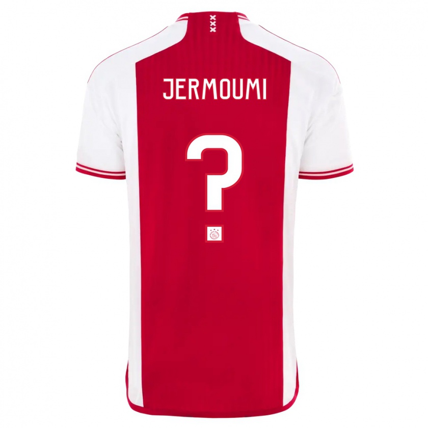 Kandiny Lapset Diyae Jermoumi #0 Punainen Valkoinen Kotipaita 2023/24 Lyhythihainen Paita T-Paita