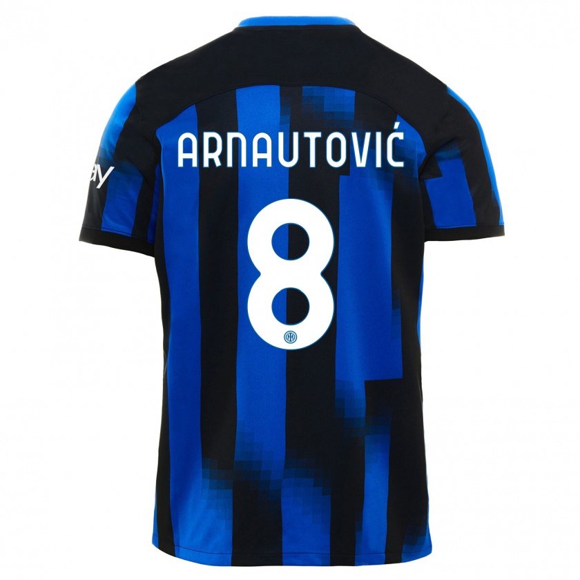 Kandiny Lapset Marko Arnautovic #8 Musta Sininen Kotipaita 2023/24 Lyhythihainen Paita T-Paita