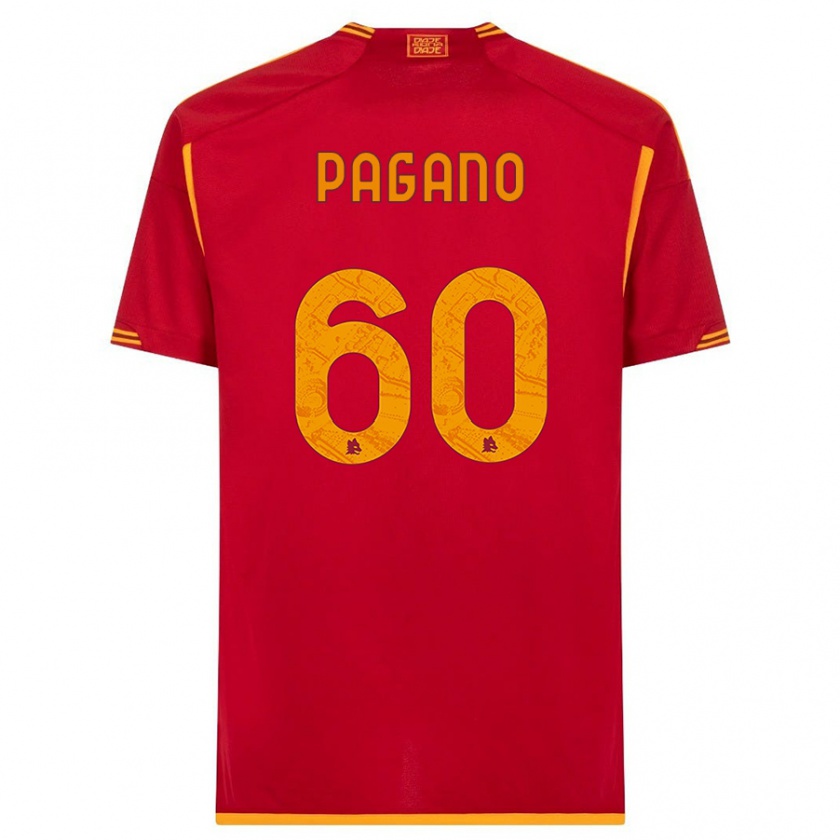 Kandiny Lapset Riccardo Pagano #60 Punainen Kotipaita 2023/24 Lyhythihainen Paita T-Paita