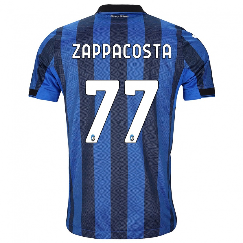 Kandiny Lapset Davide Zappacosta #77 Musta Sininen Kotipaita 2023/24 Lyhythihainen Paita T-Paita