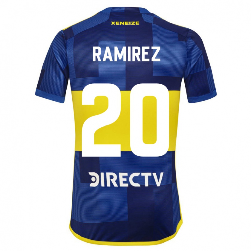 Kandiny Lapset Juan Ramírez #20 Tummansininen Keltainen Kotipaita 2023/24 Lyhythihainen Paita T-Paita