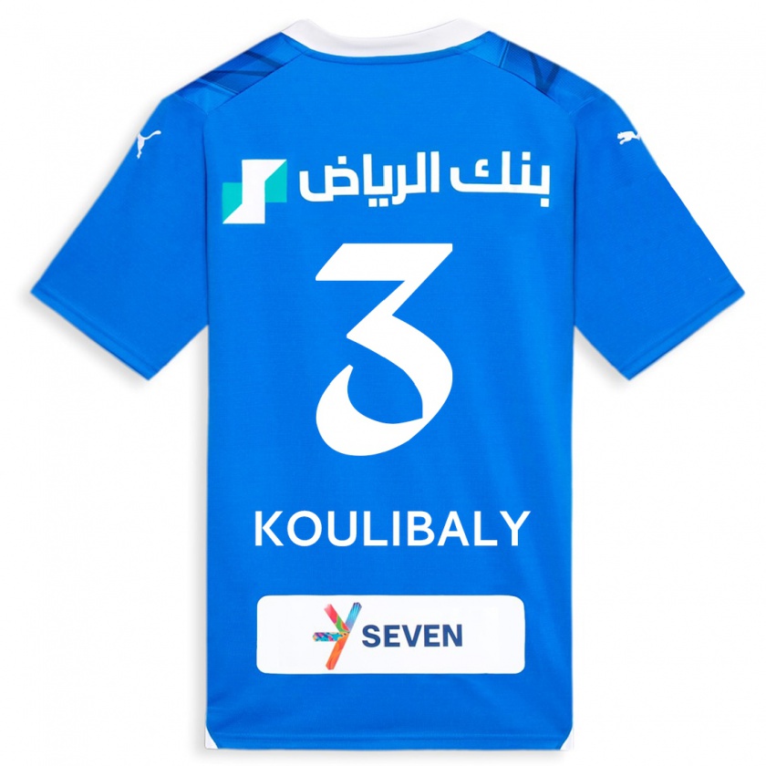 Kandiny Lapset Kalidou Koulibaly #3 Sininen Kotipaita 2023/24 Lyhythihainen Paita T-Paita