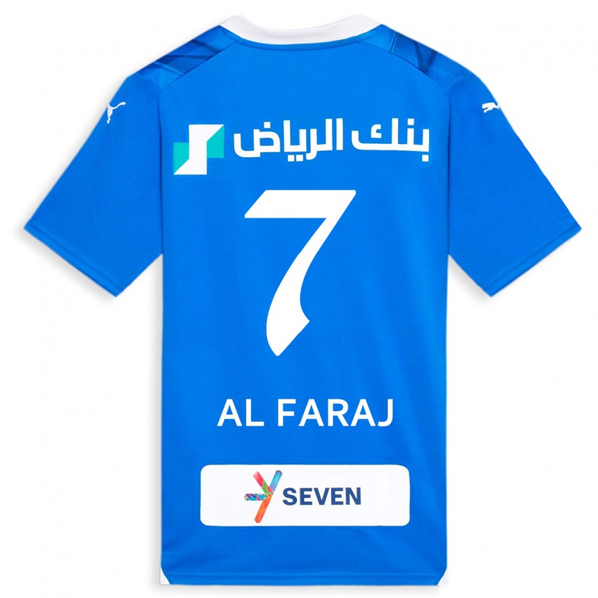 Kandiny Lapset Salman Al-Faraj #7 Sininen Kotipaita 2023/24 Lyhythihainen Paita T-Paita