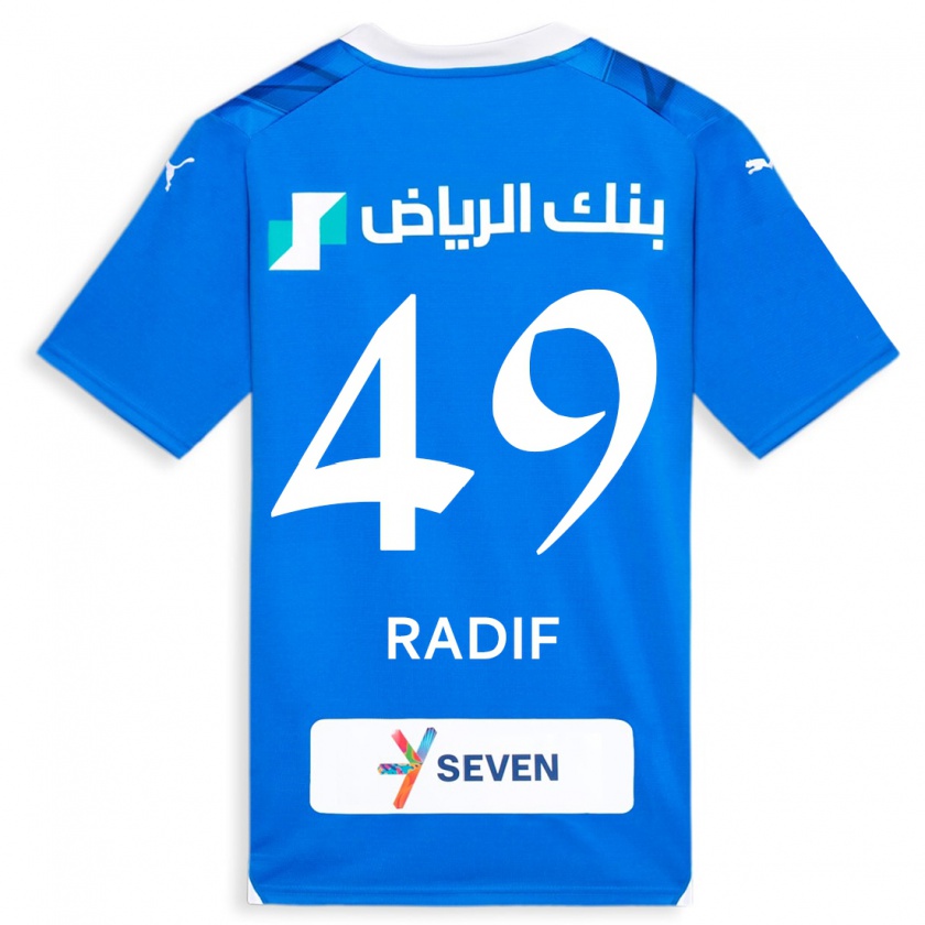 Kandiny Lapset Abdullah Radif #49 Sininen Kotipaita 2023/24 Lyhythihainen Paita T-Paita