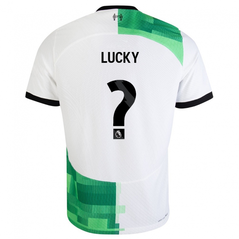 Kandiny Lapset Wellity Lucky #0 Valkoinen Vihreä Vieraspaita 2023/24 Lyhythihainen Paita T-Paita