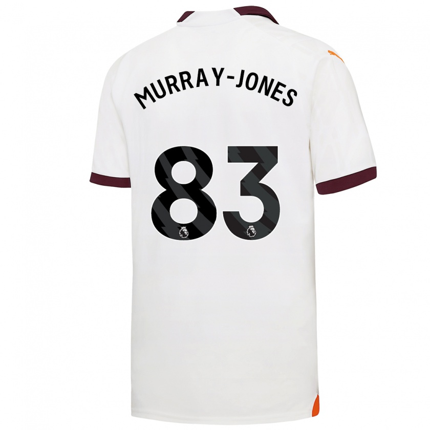 Kandiny Lapset George Murray-Jones #83 Valkoinen Vieraspaita 2023/24 Lyhythihainen Paita T-Paita