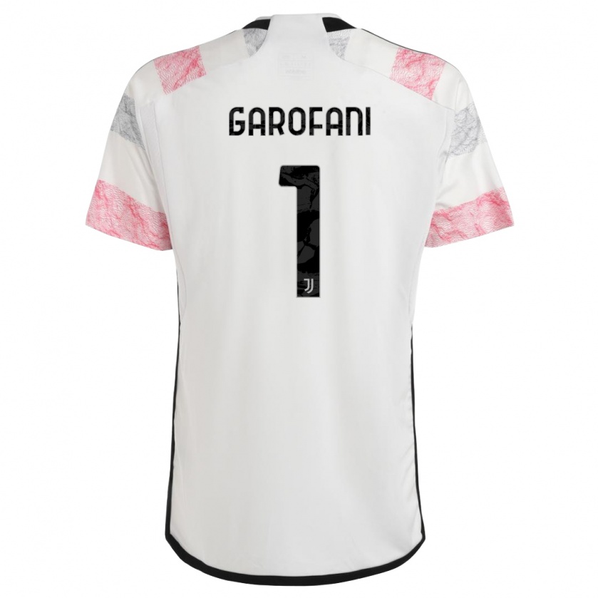 Kandiny Lapset Giovanni Garofani #1 Valkoinen Pinkki Vieraspaita 2023/24 Lyhythihainen Paita T-Paita
