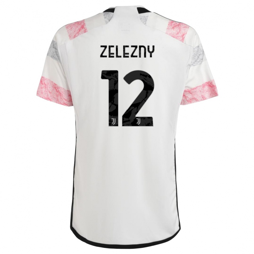 Kandiny Lapset Radoslaw Zelezny #12 Valkoinen Pinkki Vieraspaita 2023/24 Lyhythihainen Paita T-Paita