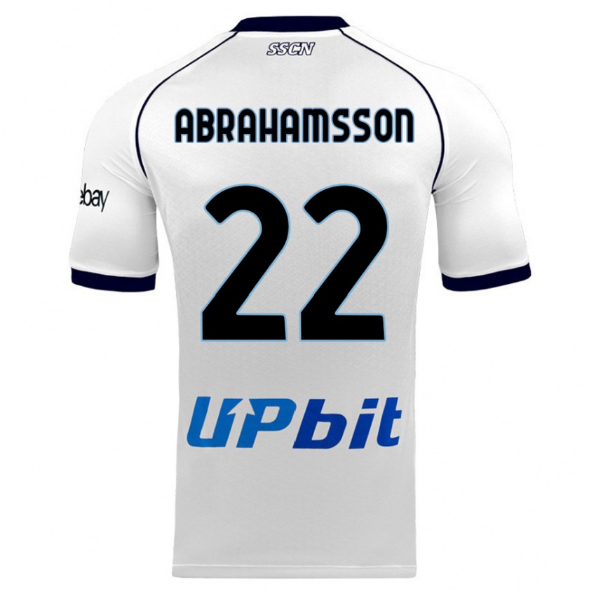 Kandiny Lapset Sejde Abrahamsson #22 Valkoinen Vieraspaita 2023/24 Lyhythihainen Paita T-Paita