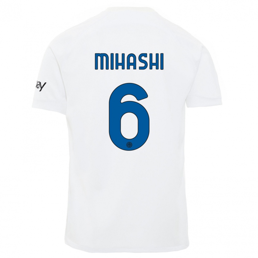 Kandiny Lapset Mana Mihashi #6 Valkoinen Vieraspaita 2023/24 Lyhythihainen Paita T-Paita