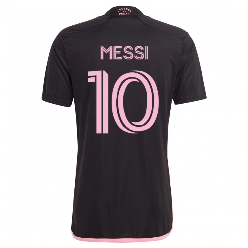 Kandiny Lapset Lionel Messi #10 Musta Vieraspaita 2023/24 Lyhythihainen Paita T-Paita
