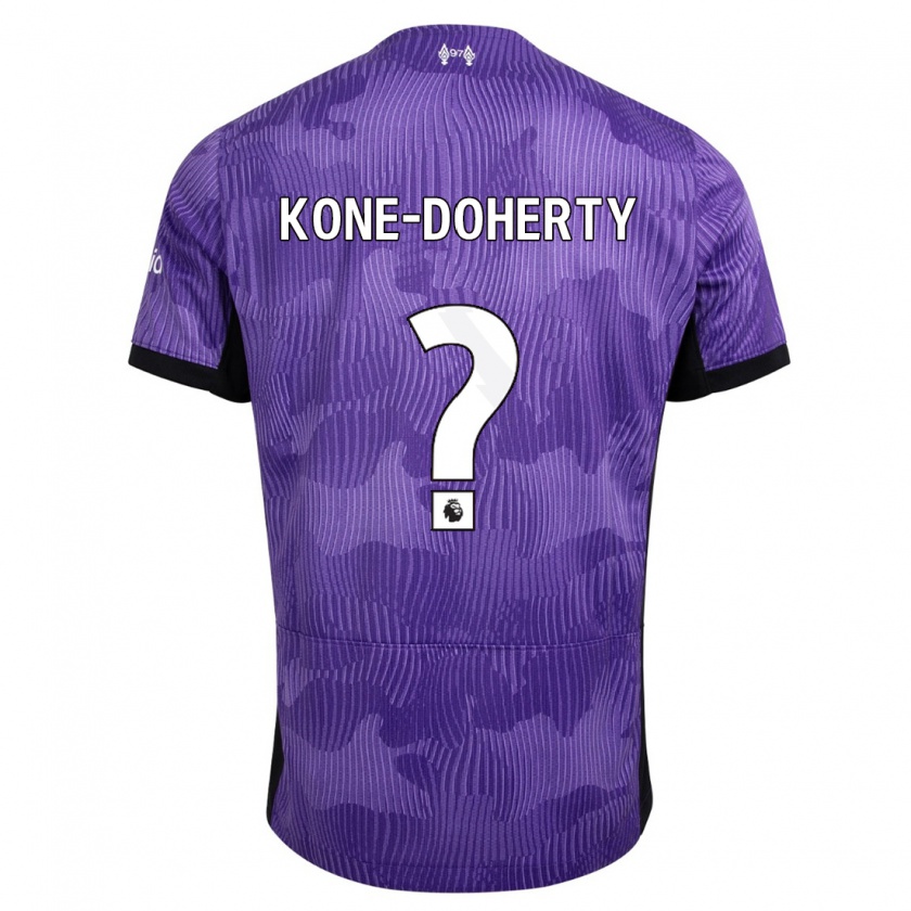 Kandiny Lapset Trent Kone-Doherty #0 Violetti Kolmas Sarja 2023/24 Lyhythihainen Paita T-Paita