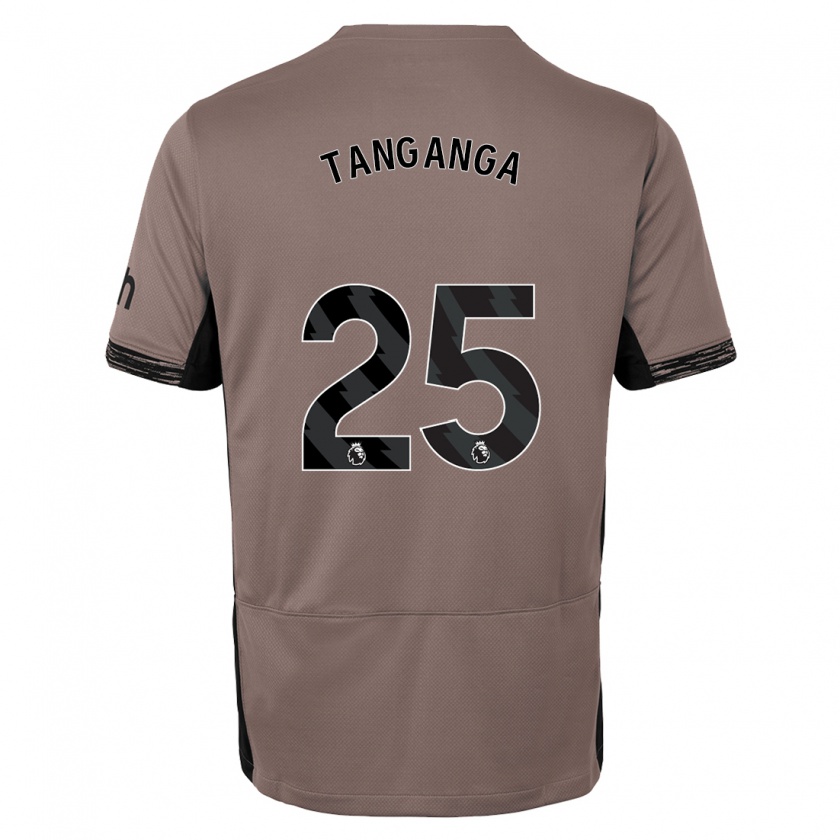 Kandiny Lapset Japhet Tanganga #25 Tumma Beige Kolmas Sarja 2023/24 Lyhythihainen Paita T-Paita