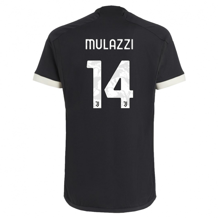 Kandiny Lapset Gabriele Mulazzi #14 Musta Kolmas Sarja 2023/24 Lyhythihainen Paita T-Paita