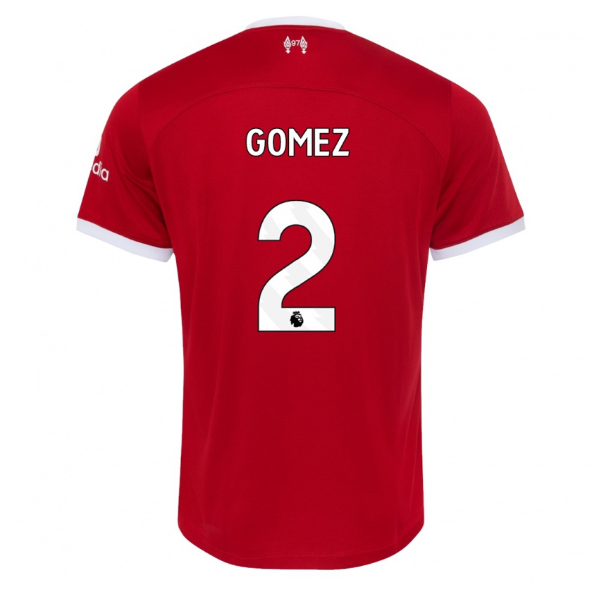 Kandiny Miesten Joe Gomez #2 Punainen Kotipaita 2023/24 Lyhythihainen Paita T-Paita