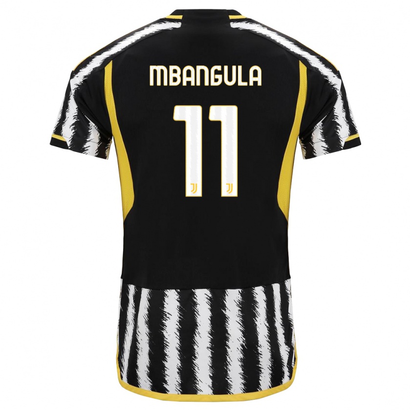 Kandiny Miesten Samuel Mbangula #11 Musta Valkoinen Kotipaita 2023/24 Lyhythihainen Paita T-Paita