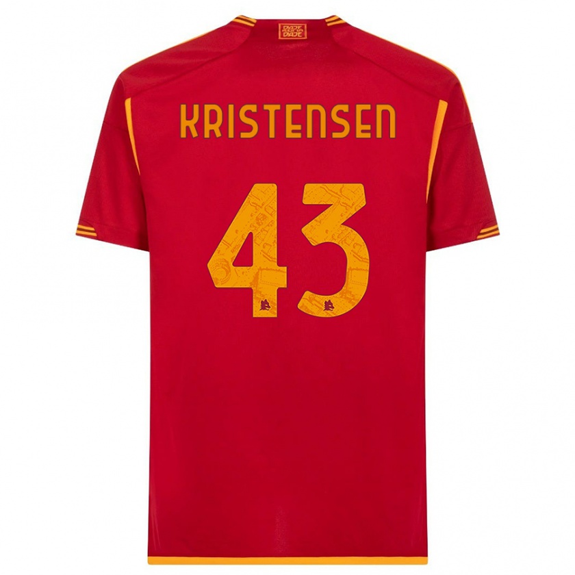 Kandiny Miesten Rasmus Kristensen #43 Punainen Kotipaita 2023/24 Lyhythihainen Paita T-Paita