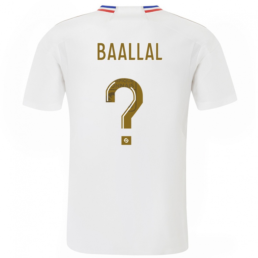 Kandiny Miesten Abdellah Baallal #0 Valkoinen Kotipaita 2023/24 Lyhythihainen Paita T-Paita