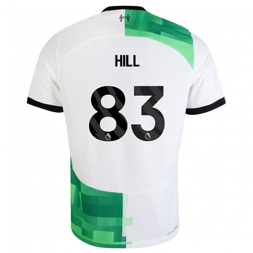 Kandiny Miesten Tom Hill #83 Valkoinen Vihreä Vieraspaita 2023/24 Lyhythihainen Paita T-Paita