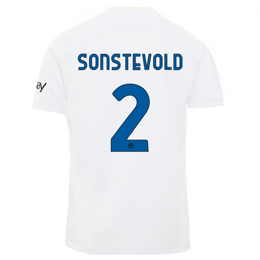 Kandiny Miesten Anja Sonstevold #2 Valkoinen Vieraspaita 2023/24 Lyhythihainen Paita T-Paita
