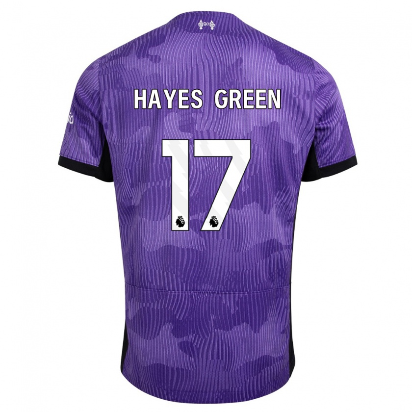 Kandiny Miesten Charlie Hayes-Green #17 Violetti Kolmas Sarja 2023/24 Lyhythihainen Paita T-Paita