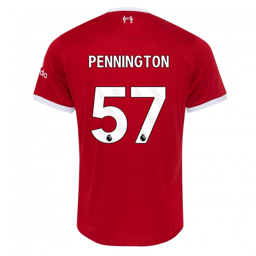 Kandiny Naisten Cody Pennington #57 Punainen Kotipaita 2023/24 Lyhythihainen Paita T-Paita