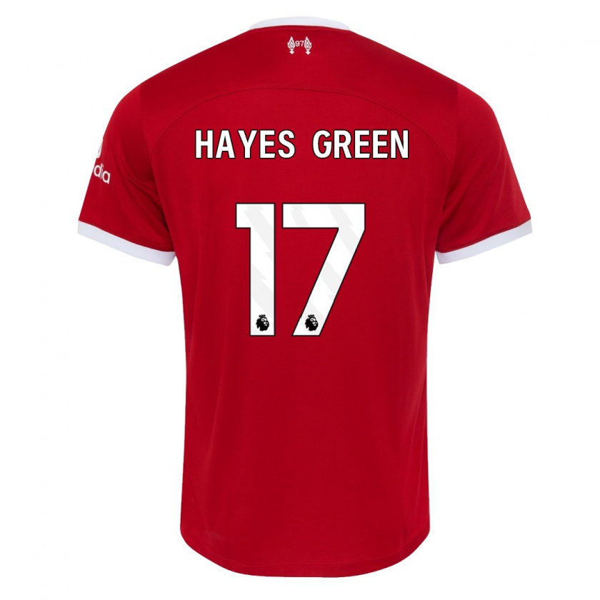 Kandiny Naisten Charlie Hayes-Green #17 Punainen Kotipaita 2023/24 Lyhythihainen Paita T-Paita