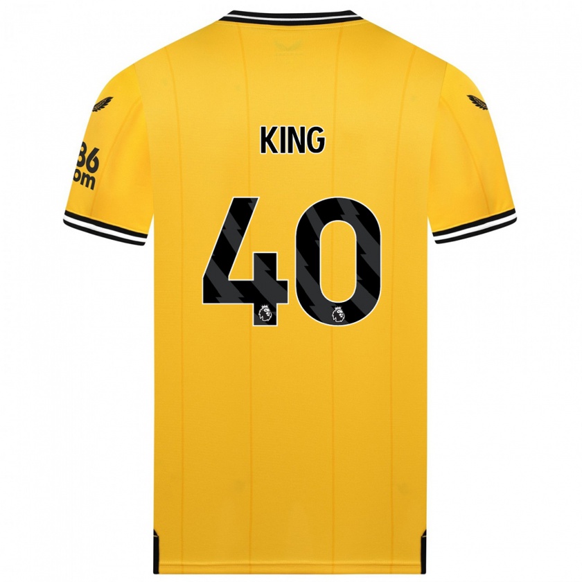 Kandiny Naisten Tom King #40 Keltainen Kotipaita 2023/24 Lyhythihainen Paita T-Paita