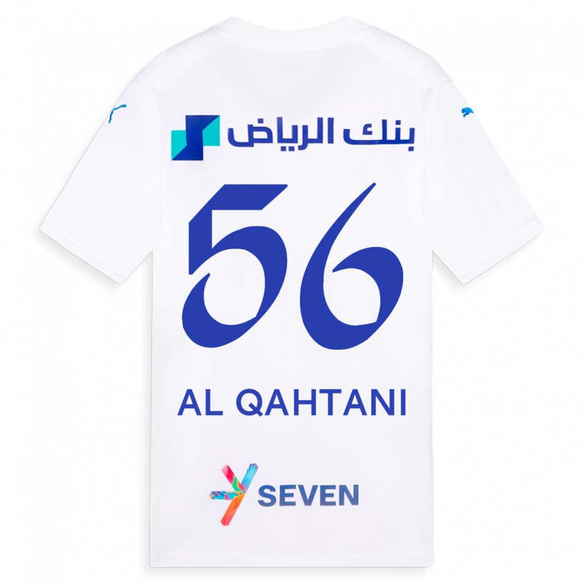 Kandiny Naisten Mohammed Al-Qahtani #56 Valkoinen Vieraspaita 2023/24 Lyhythihainen Paita T-Paita
