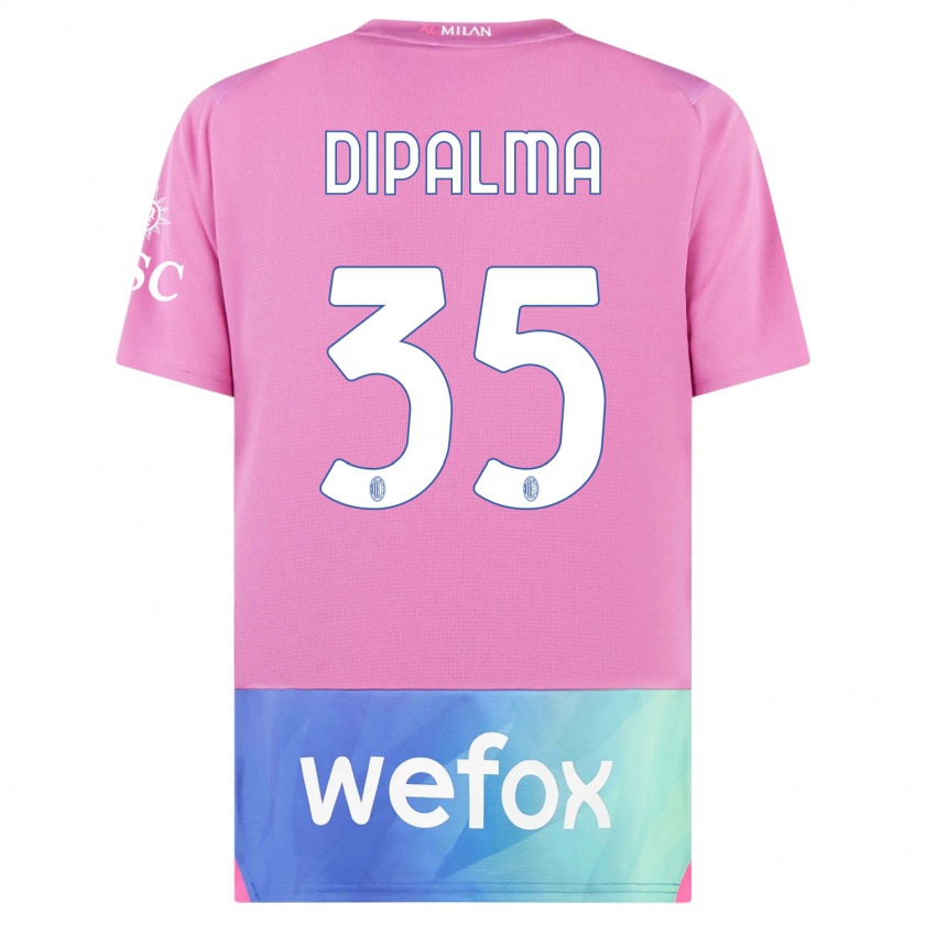 Kandiny Naisten Matteo Dipalma #35 Vaaleanpunainen Violetti Kolmas Sarja 2023/24 Lyhythihainen Paita T-Paita