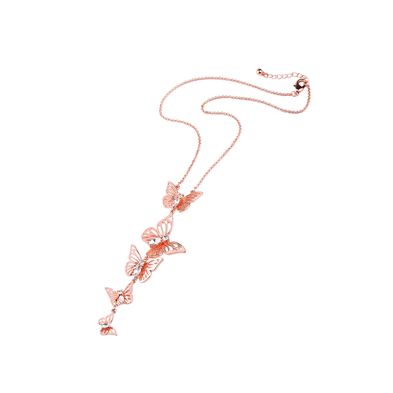 Kandiny - Butterfly pendant wish explosion Necklace