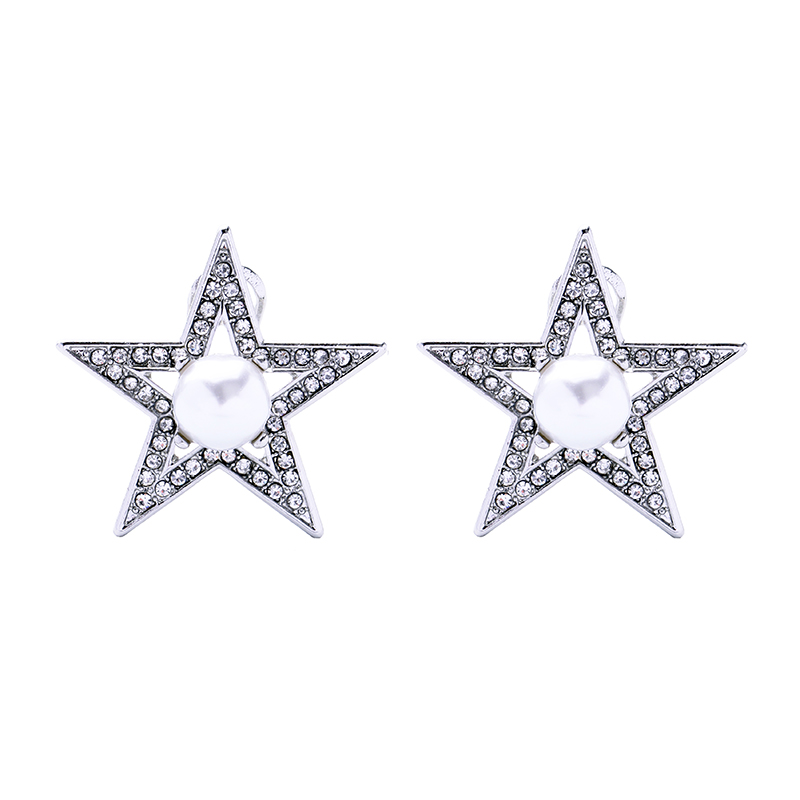Kandiny - Diamond five-pointed star Earrings 00702