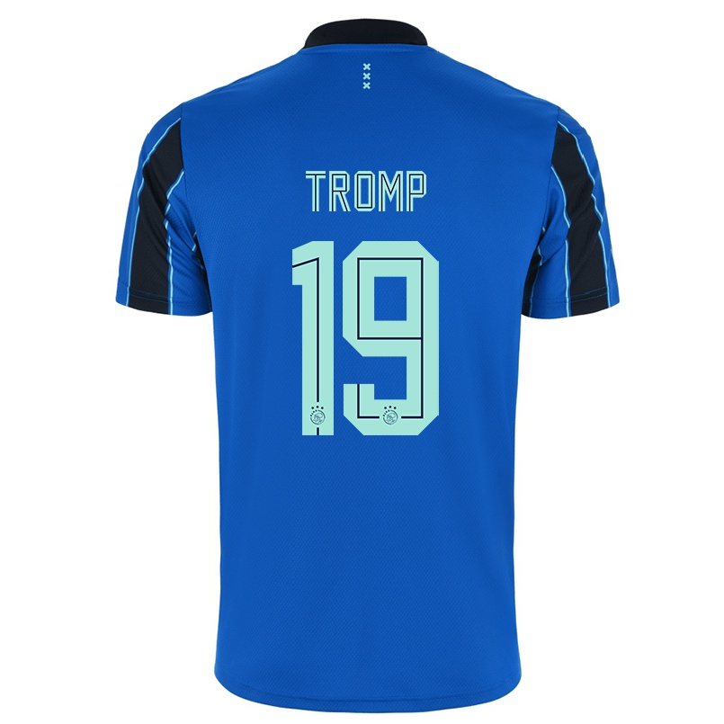 Lapset Jalkapallo Nikita Tromp #19 Sininen Musta Vieraspaita 2021/22 Lyhythihainen Paita T-paita