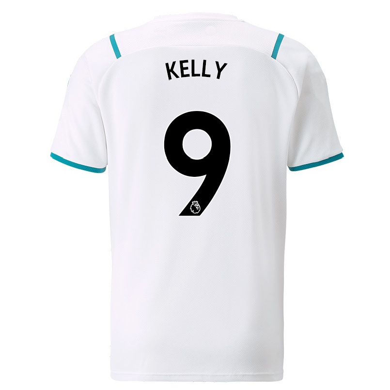 Lapset Jalkapallo Chloe Kelly #9 Valkoinen Vieraspaita 2021/22 Lyhythihainen Paita T-paita