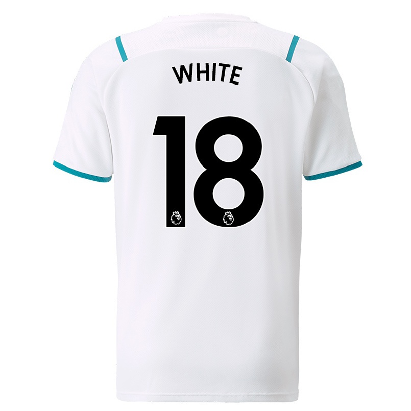 Lapset Jalkapallo Ellen White #18 Valkoinen Vieraspaita 2021/22 Lyhythihainen Paita T-paita