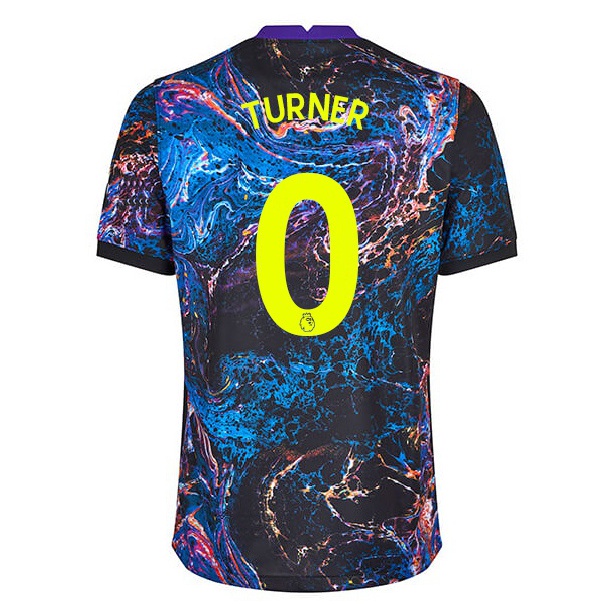 Lapset Jalkapallo Oliver Turner #0 Monivärinen Vieraspaita 2021/22 Lyhythihainen Paita T-paita